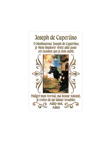 Autocollants Rectangulaires - "Joseph de Cupertino" - 8 pièces - Français