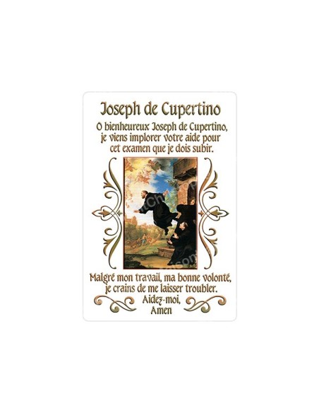 Autocollants Rectangulaires - "Joseph de Cupertino" - 8 pièces - Français