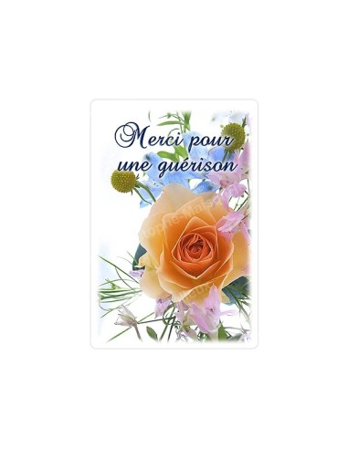 Autocollants Rectangulaires - "Merci pour guérison" - 8 pièces - Français