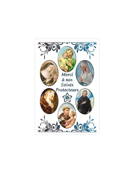 Autocollants Rectangulaires de la Vierge de Banneux 8 pièces