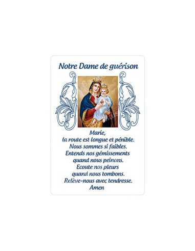 Autocollants Rectangulaires - "Notre-Dame de guérison" - 8 pièces - Français
