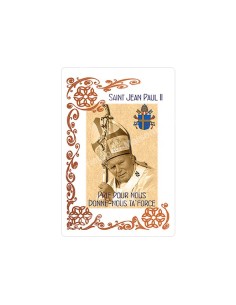 Autocollants Rectangulaires - "Pape Jean-Paul II - 2" - 8 pièces - Français