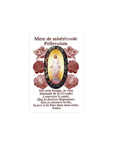 Autocollants Rectangulaires de la Vierge de Banneux 8 pièces