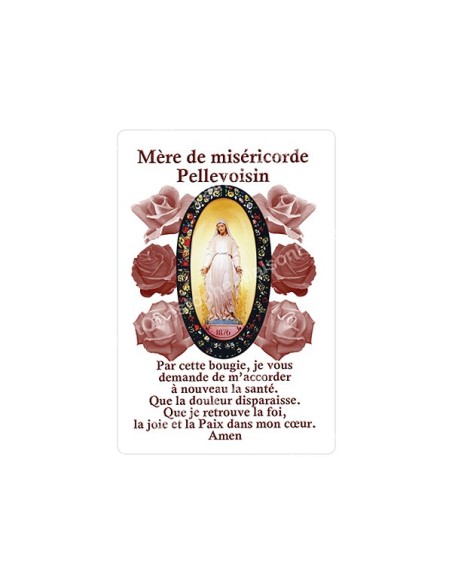Autocollants Rectangulaires de la Vierge de Banneux 8 pièces