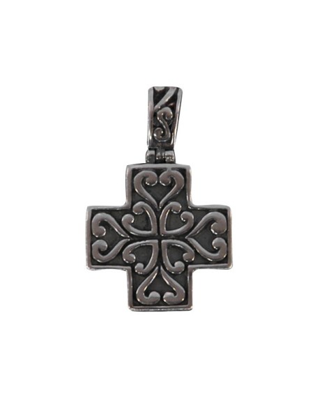 Croix Byzantine Pendentif - Argent 925