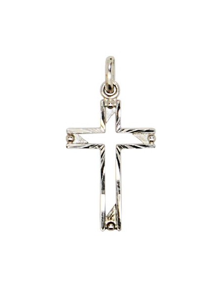 Croix découpée Pendentif - Argent 925