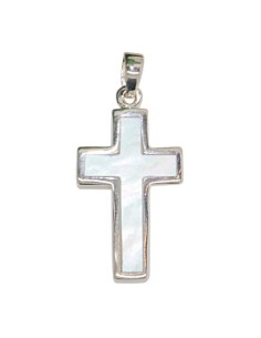 Croix en Nacre Pendentif - Argent 925