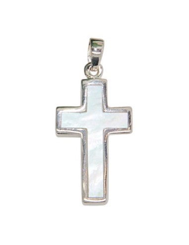 Croix en Nacre Pendentif - Argent 925