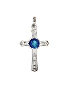 Croix avec la Vierge Marie Pendentif - Argent 925