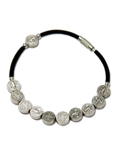 Bracelet Avec Croix - métal brun