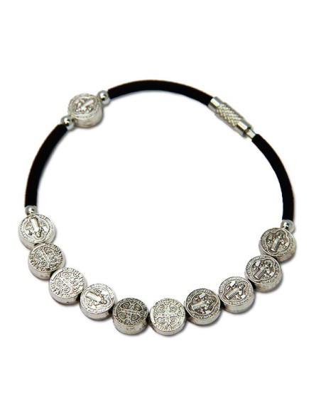 Bracelet Avec Croix - métal brun