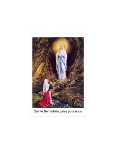 Autocollants Rectangulaires de la Vierge de Banneux 8 pièces