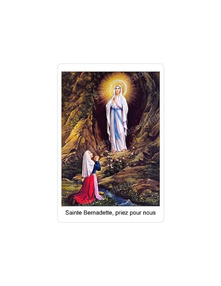 Autocollants Rectangulaires de la Vierge de Banneux 8 pièces