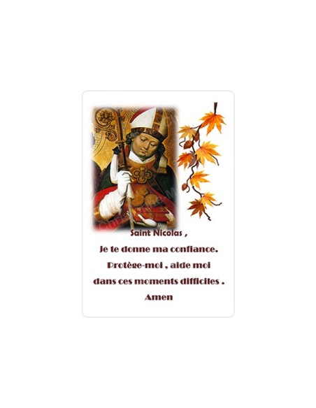 Autocollants Rectangulaires - "Saint Nicolas" - 8 pièces - Français