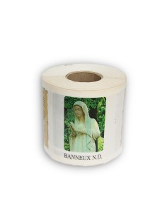 Autocollants Rectangulaires de la Vierge de Banneux 8 pièces