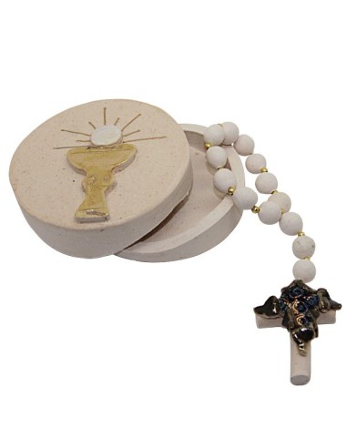 Dizaine Avec sa boite Calice en Terre cuite