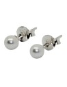 Boucles d'oreilles Perles Gris - Argent 925