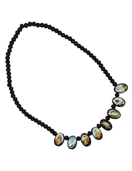 Collier Cordon Cœur oeil de Sainte Lucie 