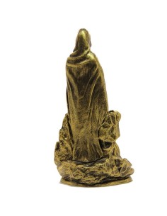 Statue Apparition de Lourdes dorée - Poudre de Marbre 2