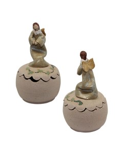 Dizaine Avec sa boite Colombe Terre cuite 