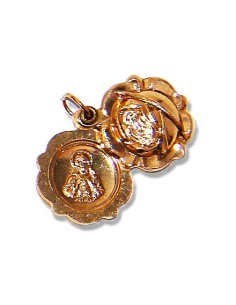 Médaille de Sainte Rita forme fleur  2