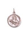 Médaille de Sainte Thérèse 18 mm - Argent 925