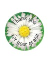 Autocollants ronds - 45mm - "Thank you for your grace 2" - planche 24 pièces