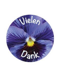 Autocollants ronds - 45 mm - "Croix bleue" - 120 pièces