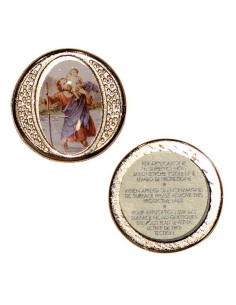 Saint Christophe plaque magnétique 