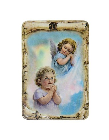 Plaque frigo à l'Ange protecteur Enfant - Magnétique