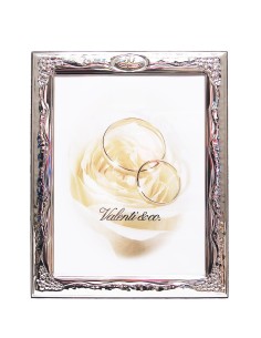 Cadre Photo Anniversaire de Mariage 50 Ans - en Argent - 18 x 24 cm