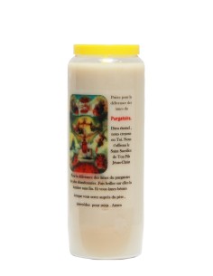 Candles Novena - White - "The Souls in Purgatory." (French) 2