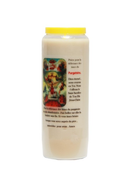 Candles Novena - White - "The Souls in Purgatory." (French)
