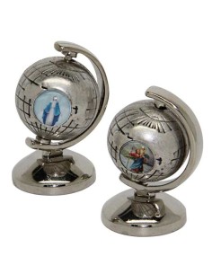 Mappemonde St Christophe et divers Saints - magnétique autocollant