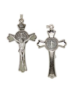 Croix de Saint Benoit dorée - fluorescente  