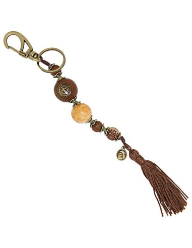 Porte-clés Petit Jésus de Prague - rectangulaire 