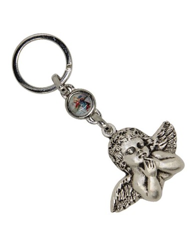 Porte-clés Petit Jésus de Prague - rectangulaire 