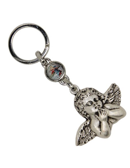 Porte-clés Petit Jésus de Prague - rectangulaire 