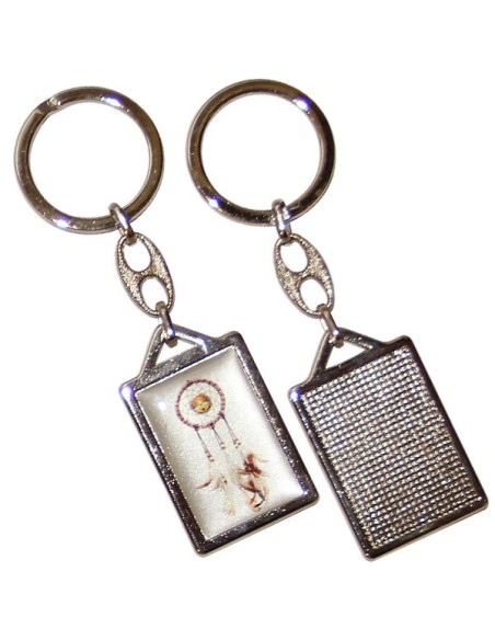 Porte-clés Attrape Rêve - rectangulaire 