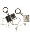 Porte-clés Vierge Icone petite Boite avec Chapelet 