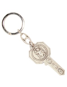 Porte-clés Petit Jésus de Prague - rectangulaire 