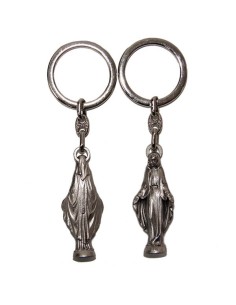 Porte-clés Petit Jésus de Prague - rectangulaire 