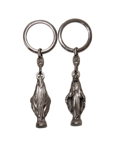 Porte-clés Petit Jésus de Prague - rectangulaire 