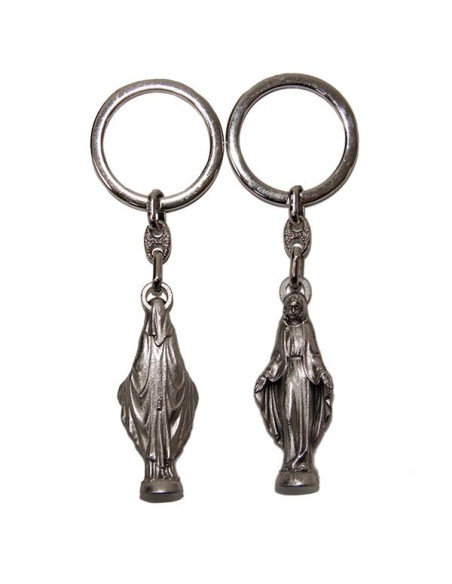 Porte-clés Petit Jésus de Prague - rectangulaire 