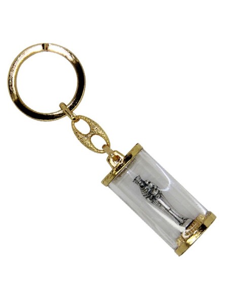 Porte-clés Petit Jésus de Prague - rectangulaire 