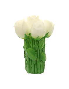 Bougie Bouquet de Roses - Couleur Blanc