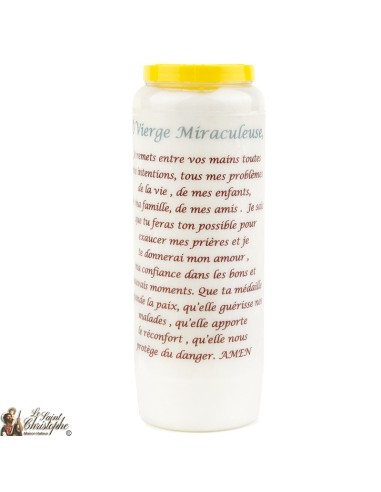 Bougies Neuvaines de Saint Michel prière Français - Modèle 1 