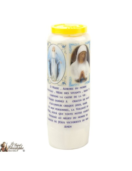 Bougies Neuvaines de Saint Michel prière Français - Modèle 1 