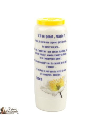 Bougies Neuvaines de Saint Michel prière Français - Modèle 1 