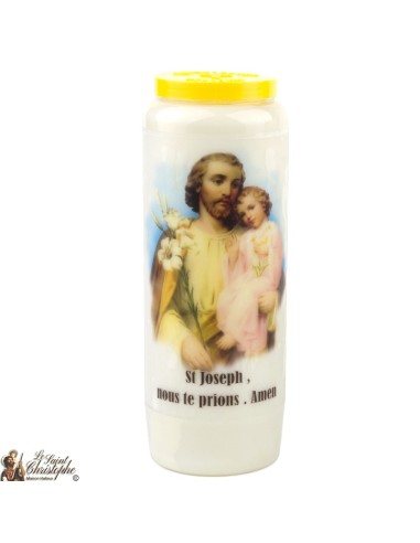 Bougie Neuvaine de Saint Michel prière Français - Modèle 1 